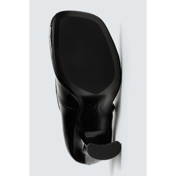 ZARA LEATHER HEELED STRAPPY SHOES FOR ZARA X DISNEY HARRY LAMBERT - Picture 6 of 6